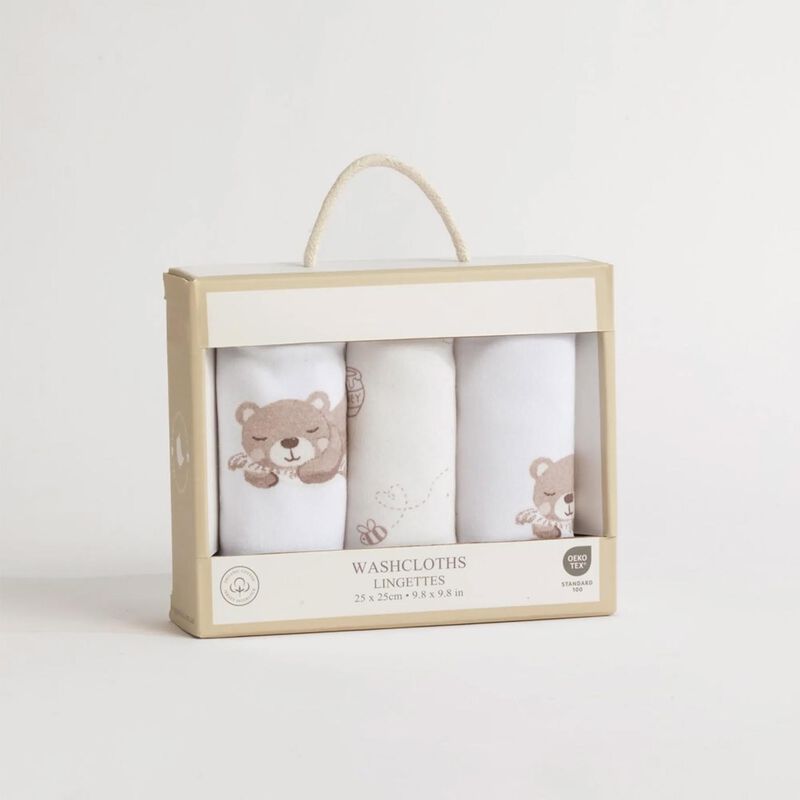 Living Textiles 3-Pack Wash Cloths image number 1